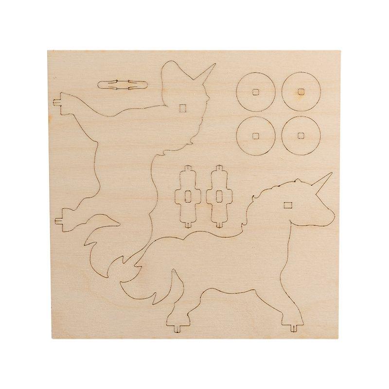  Доска для выжигания "Единорог на колесиках" 3D модель пакет Rexant 12-0935 фото в каталоге от BTSprom.by