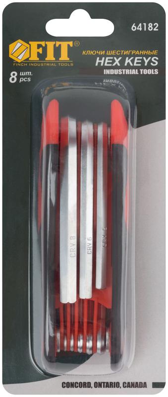  Ключ шестигранные CrV 8шт(1.5-8мм) складные FIT 64182 фото в каталоге от BTSprom.by