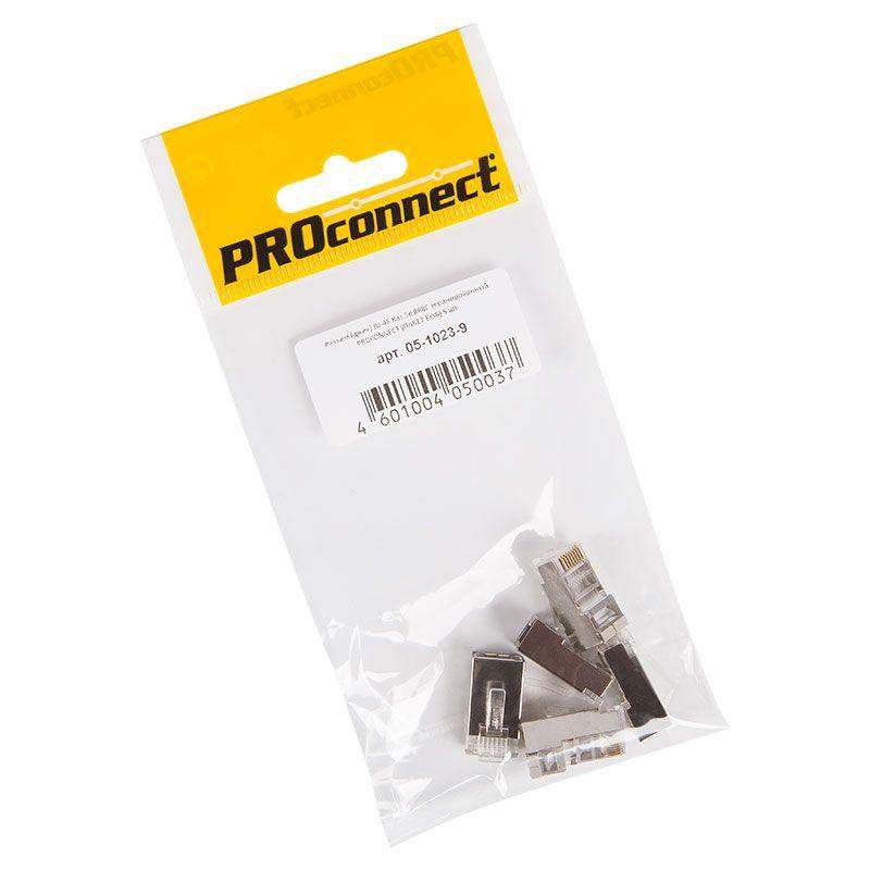 джек штекер 8р8с cat 5e с экраном (уп.5шт) proconnect 05-1023-9 от BTSprom.by