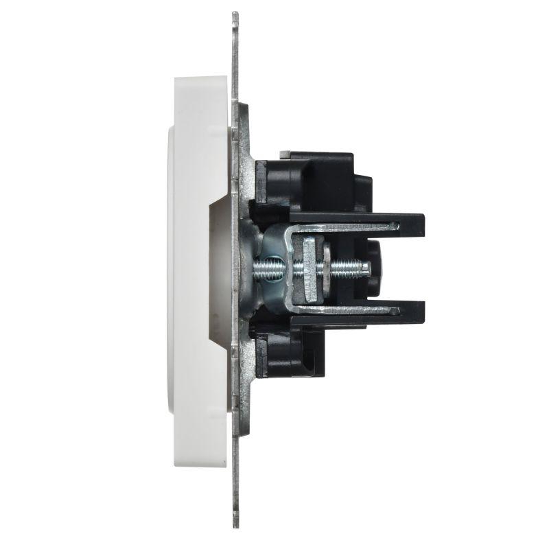  Розетка BRITE РСш10-2-БрАБ 10А без заземл. с защ. шторками механизм арктич. бел. IEK BR-R13-10-K91 фото в каталоге от BTSprom.by