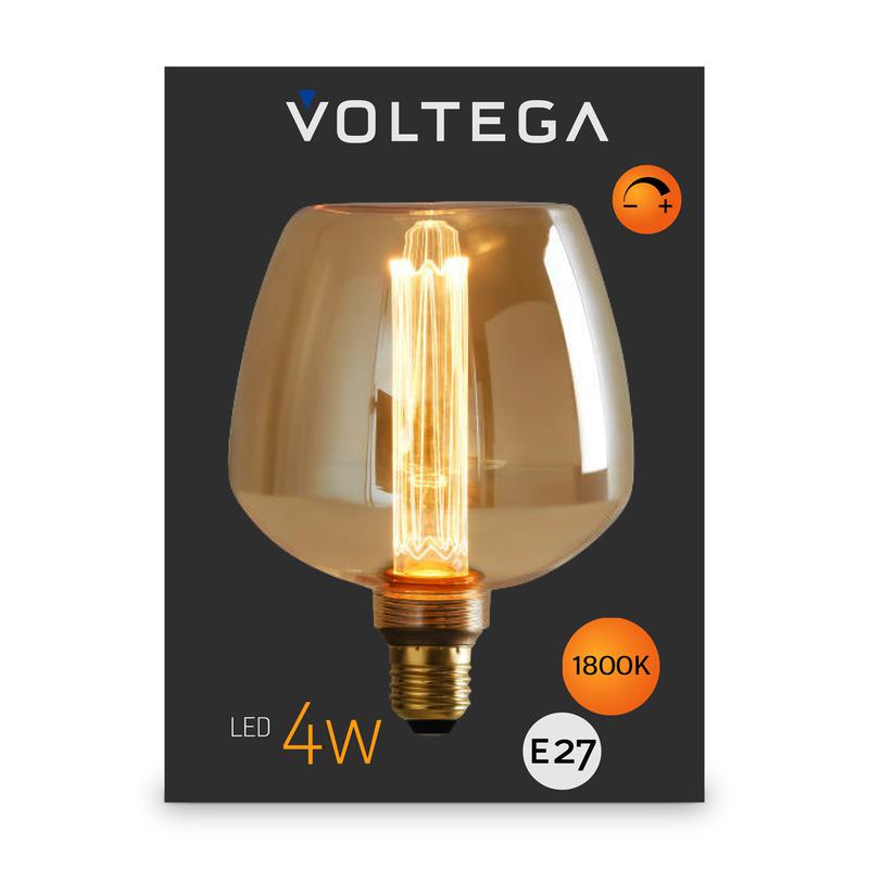Лампа светодиодная Loft Led S123163 4Вт 1800К E27 DIM Voltega 8544 фото в каталоге от BTSprom.by