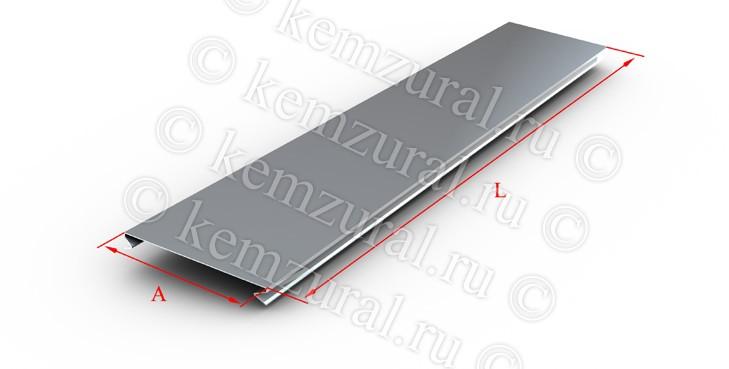 Крышка для лотка замковая осн.100 L3000 сталь 1мм КЛЗ 100 УТ1.5 КЭМЗ 246 101133 14 от BTSprom.by