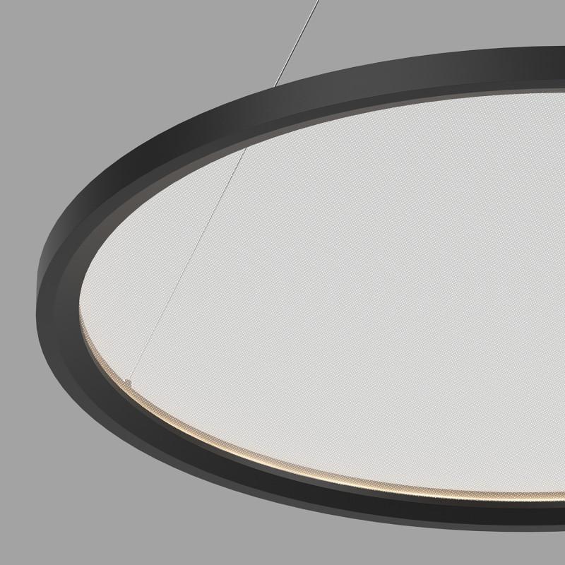  Светильник Veil подвесной горизонтальный со светодиодом H900 d1000 220В 96Вт 3000-6000К IP20 черн. алюм. DENKIRS DK6620-BK фото в каталоге от BTSprom.by