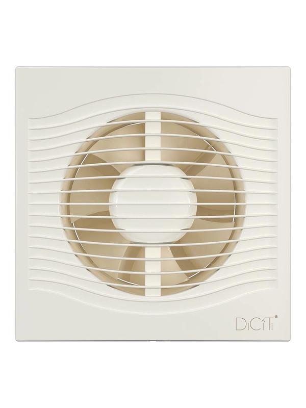 вентилятор вытяжной осевой d125 декоративный с обратным клапаном diciti slim 5c ivory от BTSprom.by