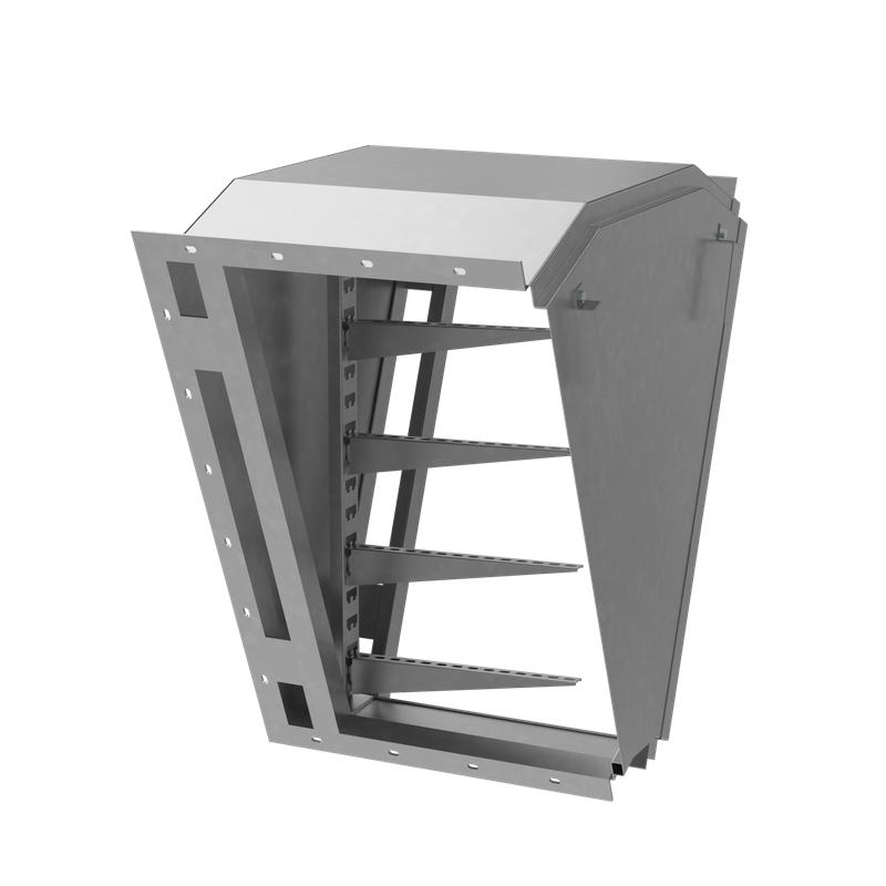 Короб кабельный блочный угловой с поворотом вниз на 45град. 650х950 L900 сталь 2мм ККБ-УН-0.95/0.6 КМ-Профиль LO63925 от BTSprom.by