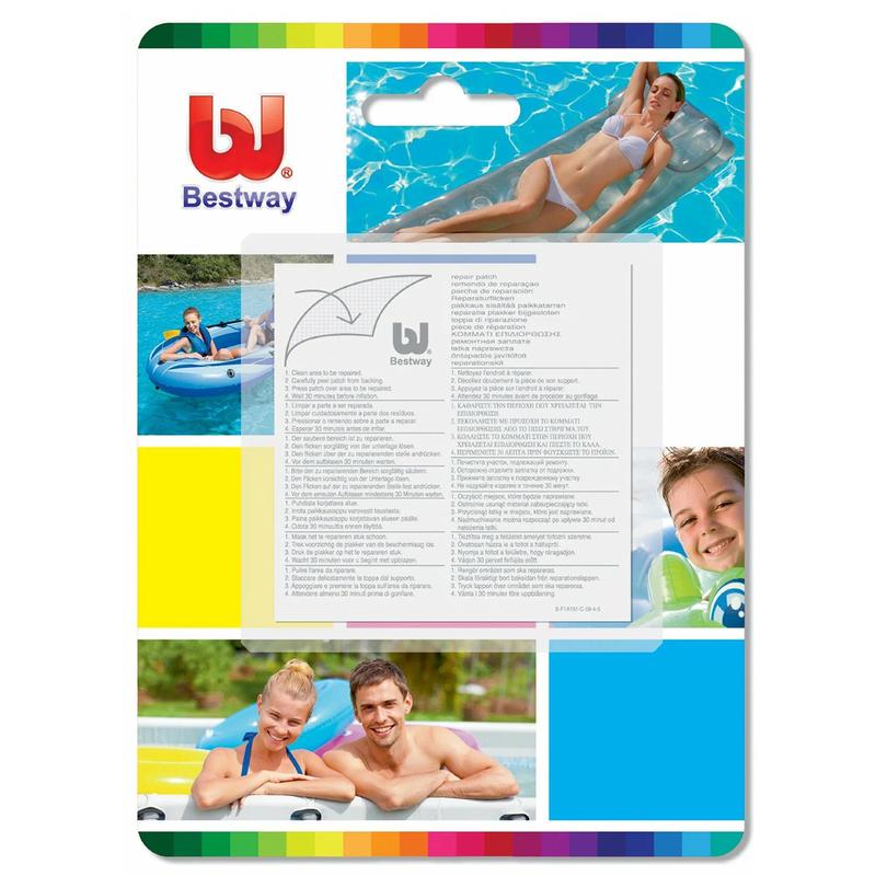 набор ремонтный: 10 самоклеящихся заплаток из пвх повышенной плотности (62068) (уп.10шт) bestway 6941607307557 от BTSprom.by