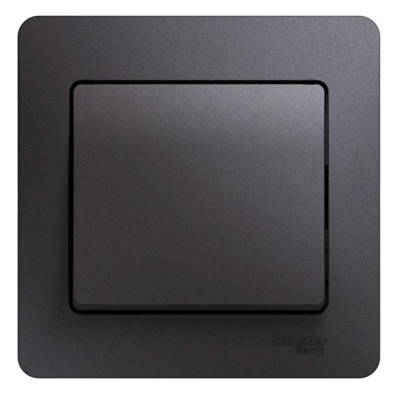 выключатель 1-кл. сп glossa 10а ip20 (сх. 1) 10ax в сборе графит se gsl001312 от BTSprom.by