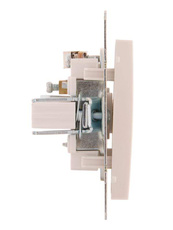  Розетка телевизионная оконечная TV СП Rain 16А IP20 механизм жемчуж./бел. перламутр. LEZARD 703-3088-130 фото в каталоге от BTSprom.by