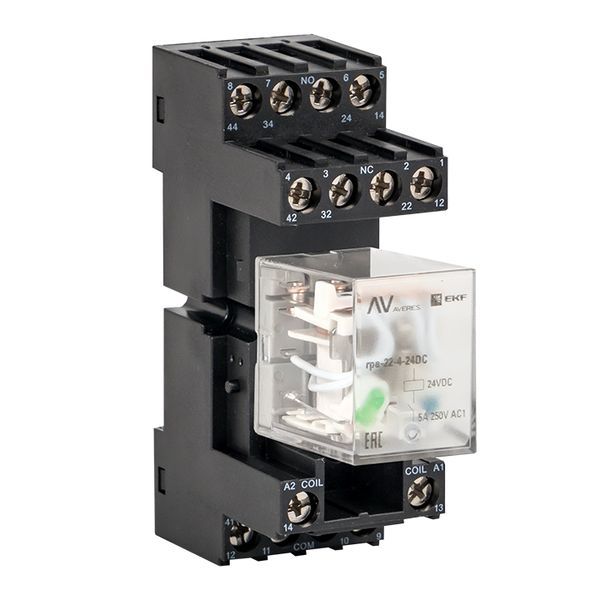  Разъем для реле РМ4 22/4 AVERES EKF rm4-22-4 фото в каталоге от BTSprom.by