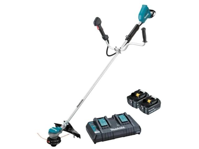 триммер аккум. makita lxt dur368apt2 в кор. (18.0 в, 2 акб., 5.0 а/ч, li-ion, зу, 25,5 - 35 см,  плавный пуск,) dur368apt2 от BTSprom.by