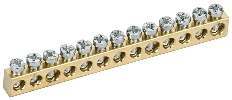 шина нулевая 6х9 13 отверст. tekfor iek tf-kp00d-sn-13 от BTSprom.by