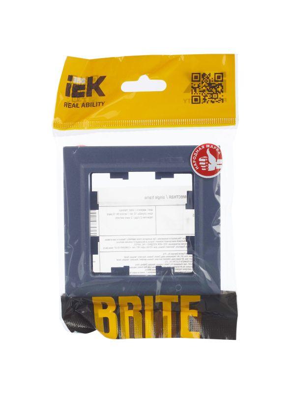  Рамка 1-м BRITE РУ-1-БрМ маренго IEK BR-M12-K35 фото в каталоге от BTSprom.by