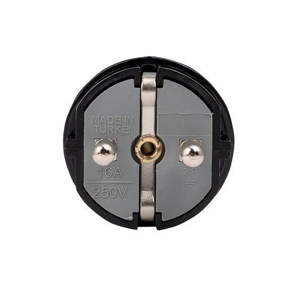  Вилка прямая 16А 250В усиленная с заземл. черн. PROxima EKF AVP16-30-r фото в каталоге от BTSprom.by