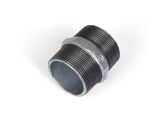 ниппель 1 1/4" нар.-нар. чугун оцинк., av engineering avec490000114 от BTSprom.by