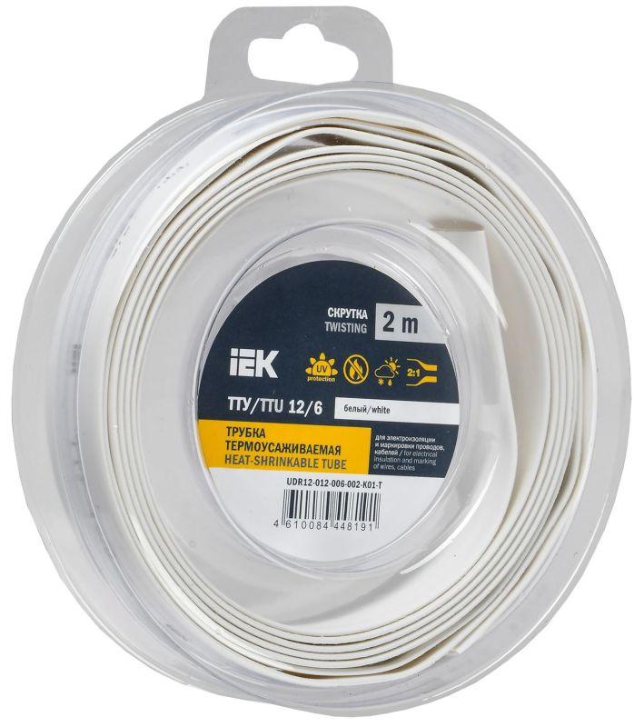 трубка термоусадочная тту нг-ls 12/6 бел. (уп.2м) iek udr12-012-006-002-k01-t от BTSprom.by