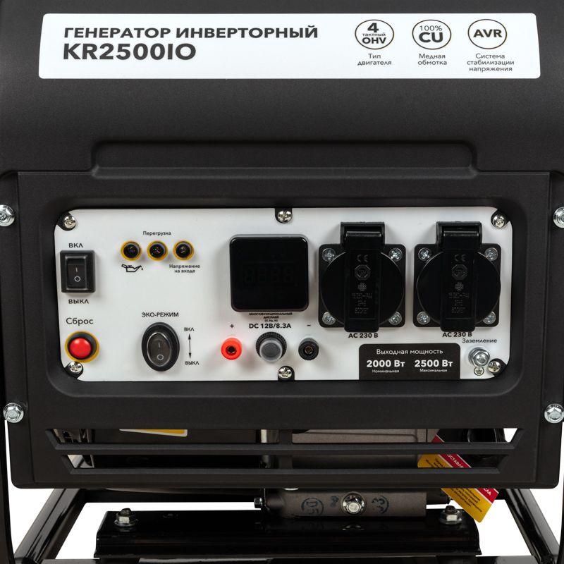  Генератор инверторный KR2500IO 2.5кВт 230В 7л открытый корпус ручной старт KRANZ KR-16-1142 фото в каталоге от BTSprom.by