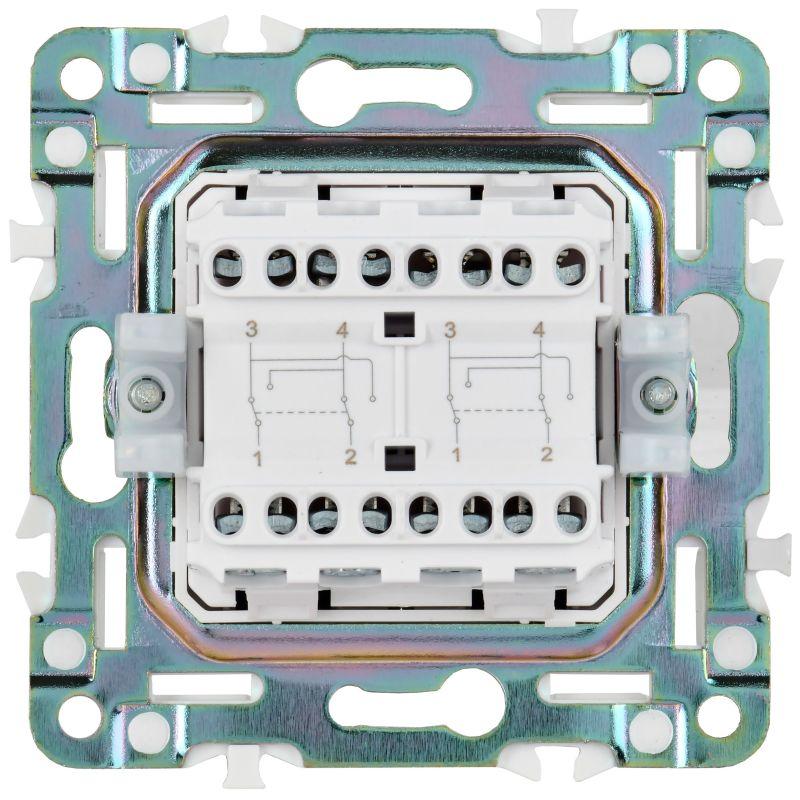  Выключатель перекрестный 2-кл. SKANDY 10А SK-V06G графит IEK SK-V23-0-10-K53 фото в каталоге от BTSprom.by