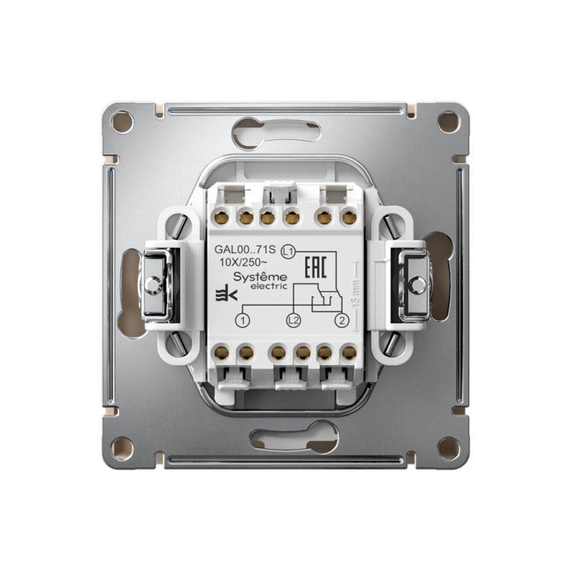  Переключатель перекрестный ArtGallery 10AX быстрозажим. клем. механизм песочн. SE GAL001271S фото в каталоге от BTSprom.by