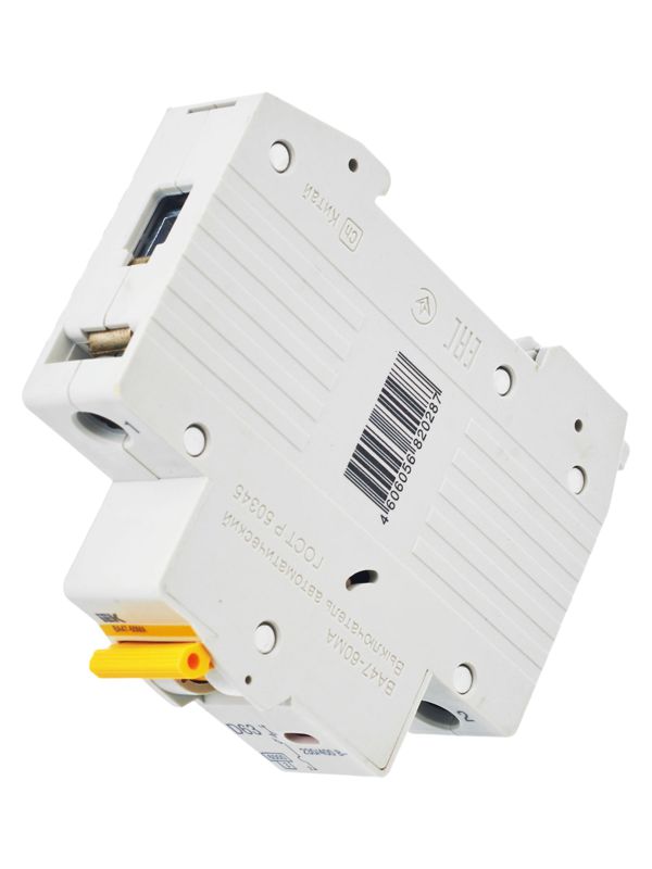  Выключатель автоматический модульный 1п D 63А 6кА ВА47-60МА без тепл. расцеп. KARAT IEK MVA33-1-063-D фото в каталоге от BTSprom.by