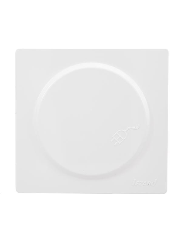  Розетка 1-м ОП LETO с заземл. с крышкой LETO ПБТ бел. LEZARD 752-0200-123B фото в каталоге от BTSprom.by