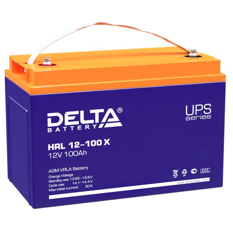 аккумулятор профессиональный 12в 100а.ч delta hrl 12-100 x от BTSprom.by