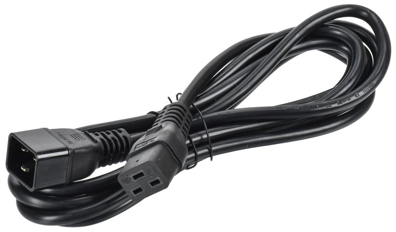 кабель электропитания pdu 3х1.5 3м с разъемами с19-c20 itk pc-c19c20-3m от BTSprom.by