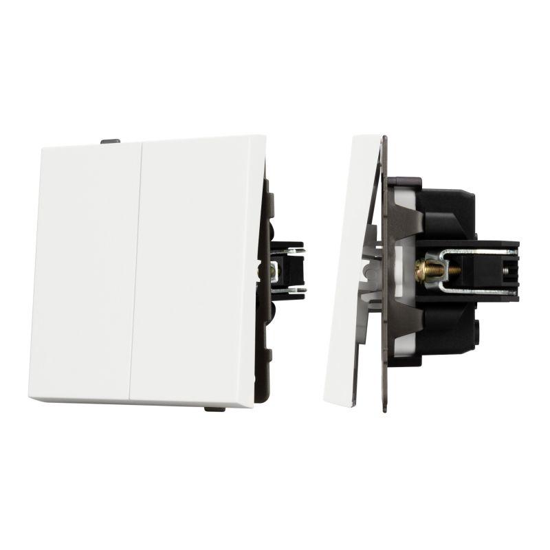 выключатель непроходной 2-кл. swt-tendo-mk02-sfpl-wh 10а 230в механизм arlight 054547 от BTSprom.by