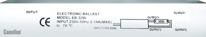 аппарат пускорегулирующий электронный (эпра) в21 1х30 бел. camelion 4835 от BTSprom.by