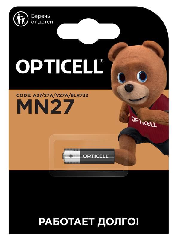 элемент питания алкалиновый a27/mn27/8lr732 12в (блист.1шт) specialty opticell 5070002 от BTSprom.by