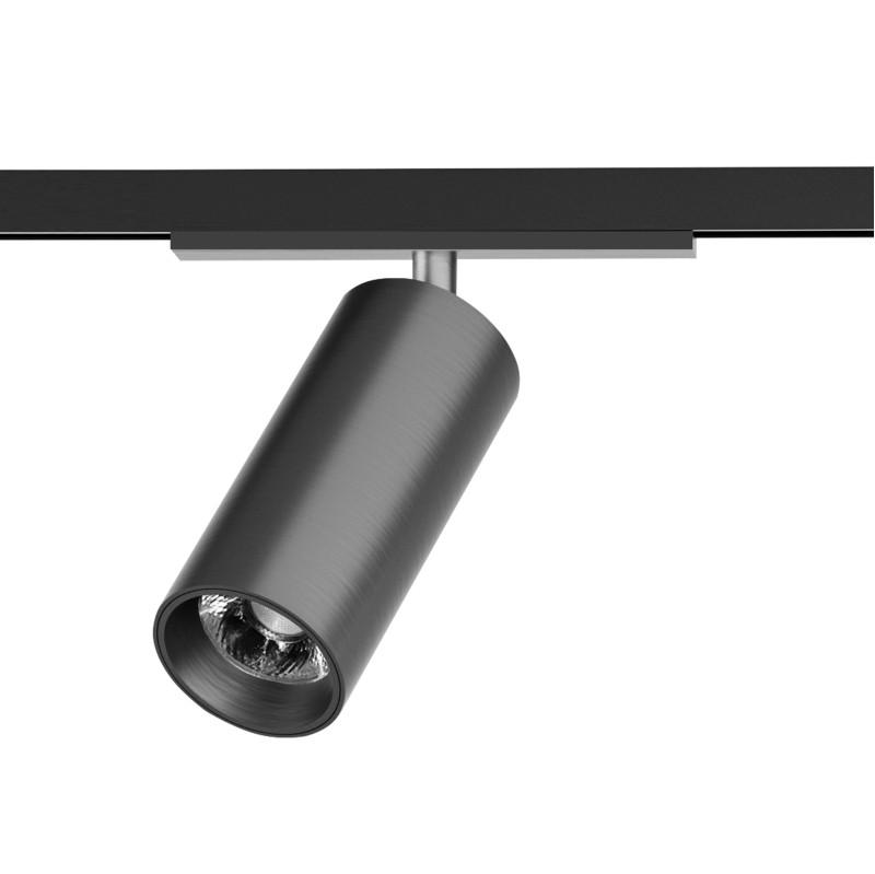 светильник для трека shine spot со светодиодом d45хh100 48в dc 10вт ra=90 3000к ip20 темный никель алюм. denkirs dk5741-dn от BTSprom.by