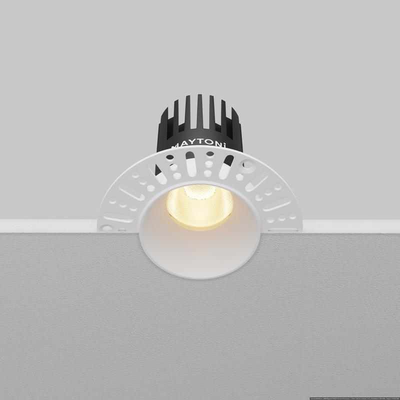  Светильник Dip 10Вт 2700К 50град. встраив. Maytoni DL119-10W-2.7K-TRS-W фото в каталоге от BTSprom.by