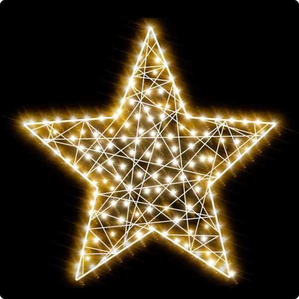 декоративная 2d фигура звезда-1 100 см (цвет на выбор) от BTSprom.by