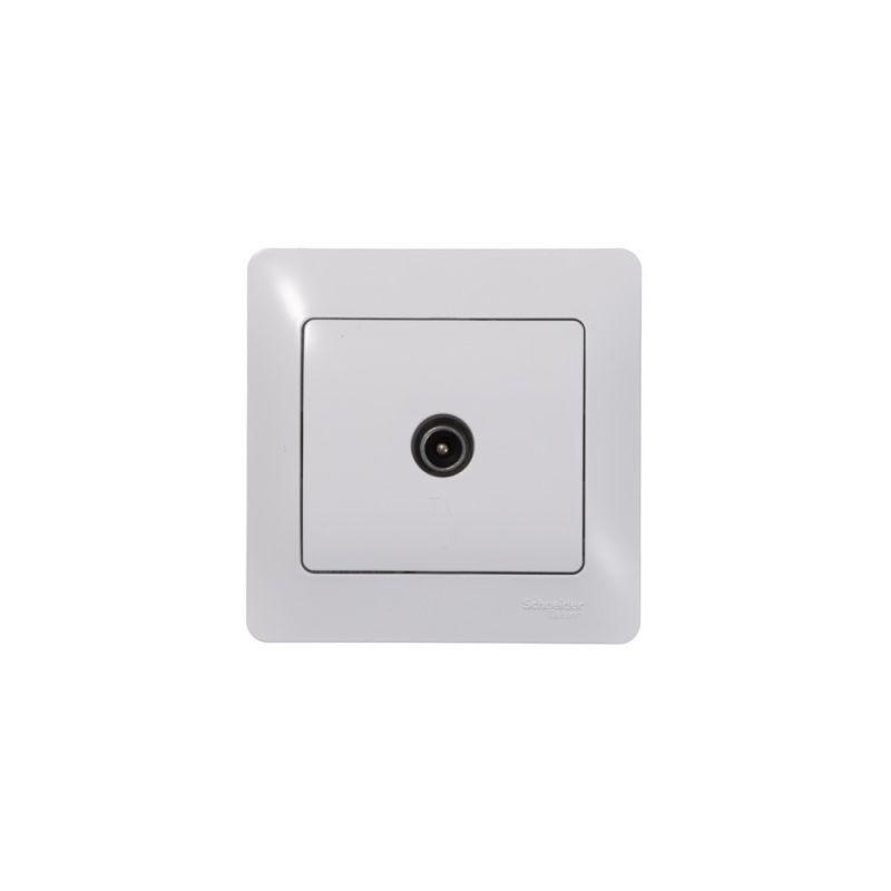  Розетка телевизионная проходная TV 1-м СП Glossa 4дБ механизм бел. SE GSL000192 фото в каталоге от BTSprom.by