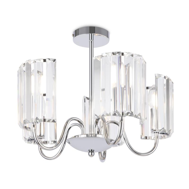  Люстра Bruni 60Вт E14х5 IP20 Freya FR2025PL-05CH фото в каталоге от BTSprom.by