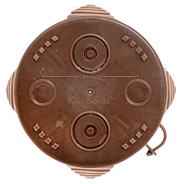  Коробка распаячная КМР-040-039 с крышкой 85х40 4 мембранных ввода IP54 темн. дерево PROxima EKF plc-kmr-040-039-t фото в каталоге от BTSprom.by