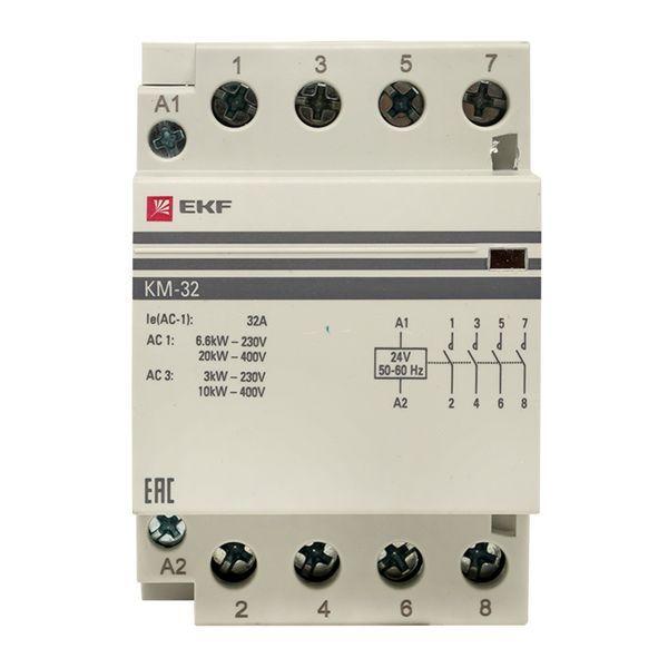  Контактор модульный 4NО 3мод. 24В AC КМ 32А PROxima EKF km-3-32-40-24v фото в каталоге от BTSprom.by