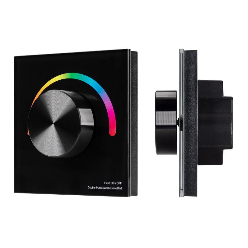 панель smart-p5-rgb-g-in black 3в rotary 2.4g ip20 пластик arlight 033757 от BTSprom.by