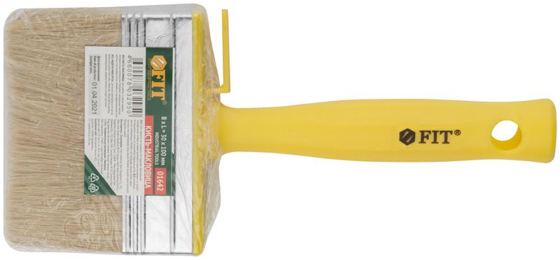  Макловица натуральная светлая щетина пластиковый корпус полая ручка "мини" 30х100мм FIT 01642 фото в каталоге от BTSprom.by