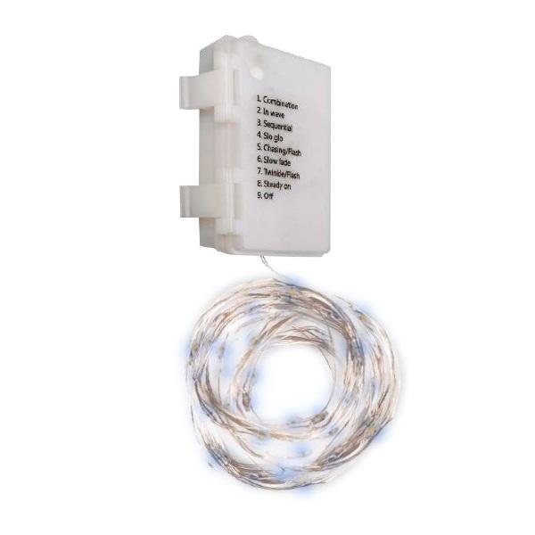 гирлянда dc-g03-120w 120microled 12.1м 8реж. 3xaa (не в компл.) бел. фаzа 5047839 от BTSprom.by