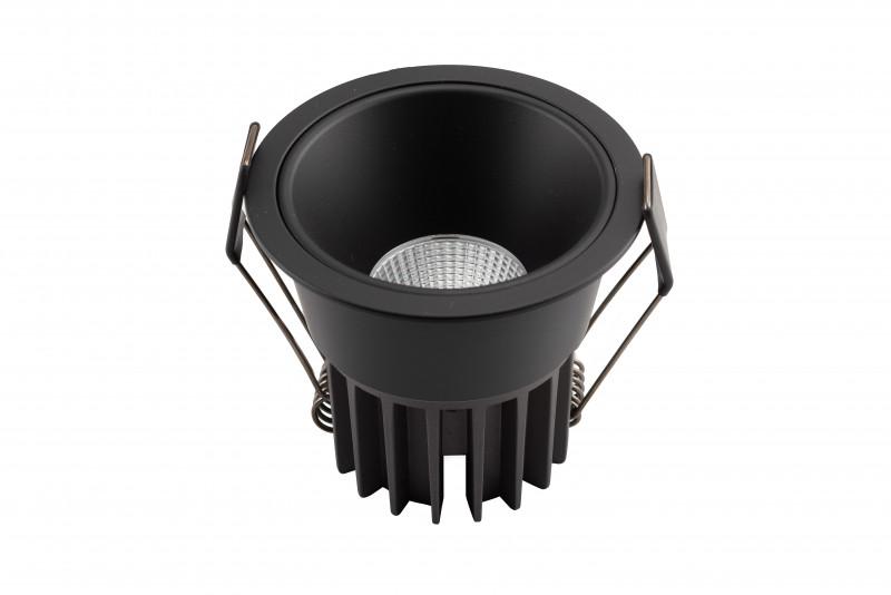  Светильник 12Вт 3000К IP20 LED встраив. алюм. черн. DENKIRS 545357 фото в каталоге от BTSprom.by