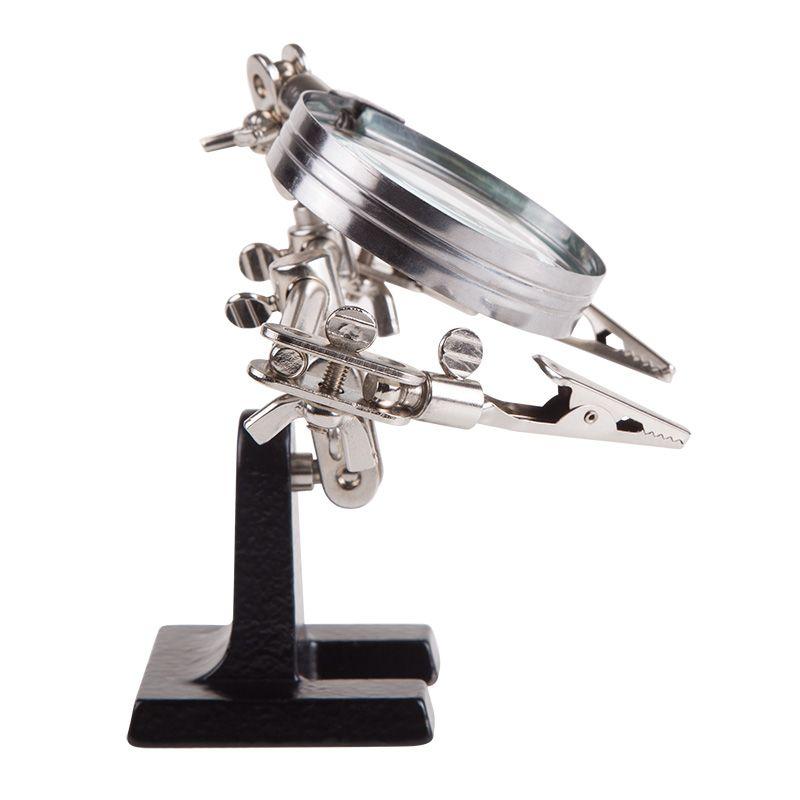  Держатель "третья рука" с лупой х3 (HT-390) (ZD-10D) Rexant 12-0251 фото в каталоге от BTSprom.by