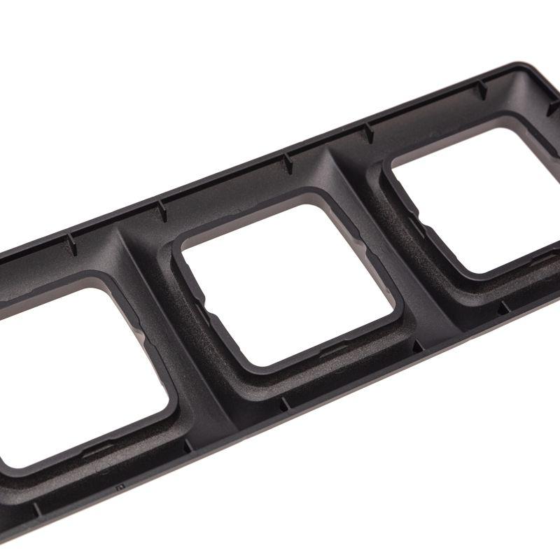  Рамка 3-я горизонтальная DEA черн. метал. Kranz KR-78-0347 фото в каталоге от BTSprom.by