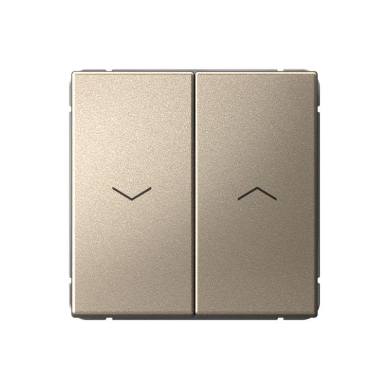  Выключатель для жалюзи 2-кл. ArtGallery 2х (сх. 4) 10А быстрозажим. клем. механизм шампань SE GAL000519S фото в каталоге от BTSprom.by