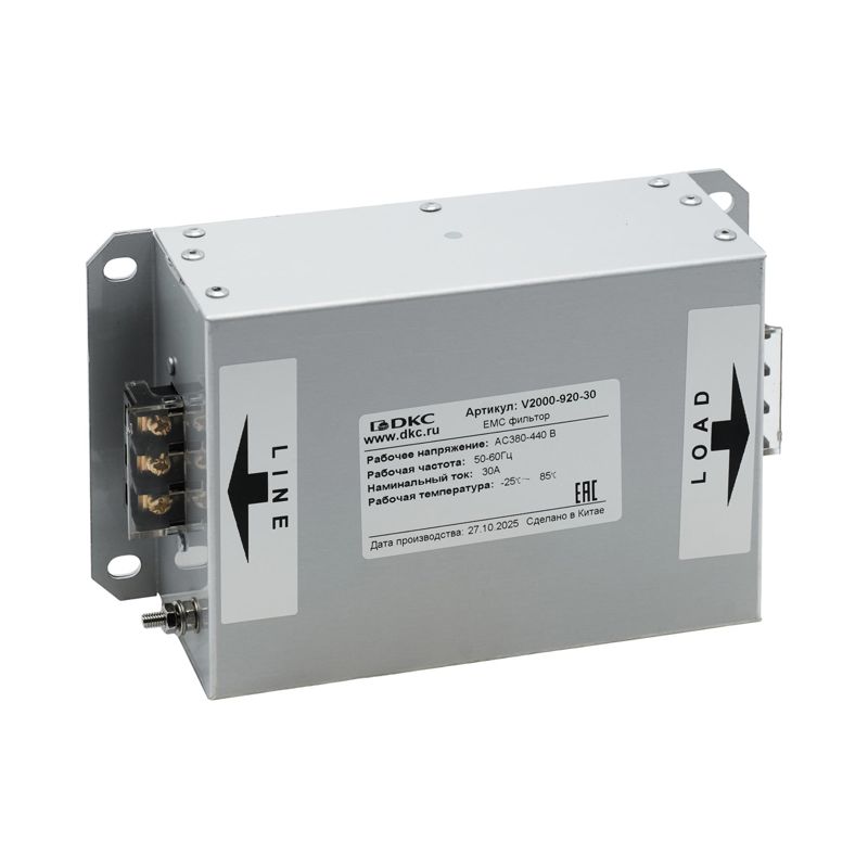 фильтр для преобразователей частоты 3-х фазный эмс dkc v2000-920-30 от BTSprom.by