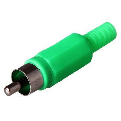 разъем штекер rca зел. пайка rexant 14-0406 от BTSprom.by