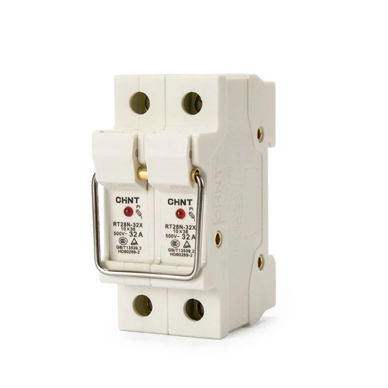 держатель плавких вставок с индикацией rt28n-32x 10х38 2п chint 520487 от BTSprom.by
