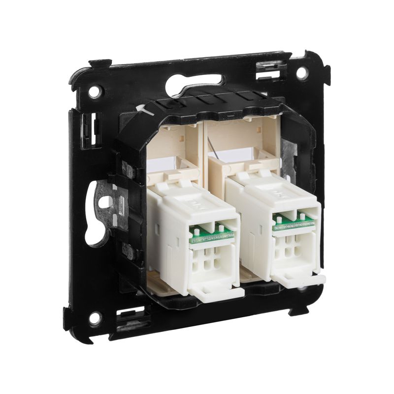  Розетка компьютерная 2-м СП Avanti "Ванильная дымка" RJ45 кат.5E DKC 4405464 фото в каталоге от BTSprom.by