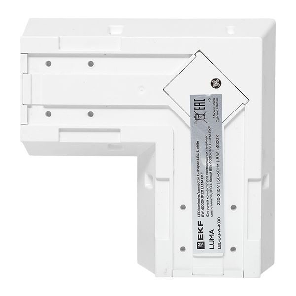  Коннектор фигурный для светодиод. линейных светильников ДБО-L 8Вт 4000К IP20 бел. LUMA EKF LBL-L-8-W-4000 фото в каталоге от BTSprom.by