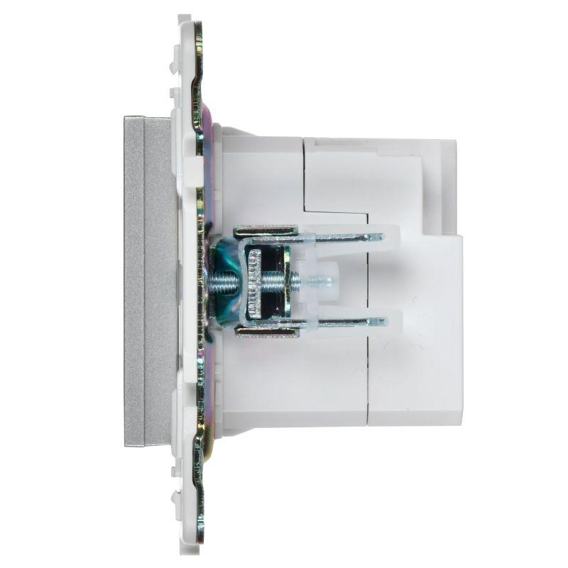  Розетка USB A+C 18Вт SKANDY SK-R13S серебр. IEK SK-U22-018-K23 фото в каталоге от BTSprom.by