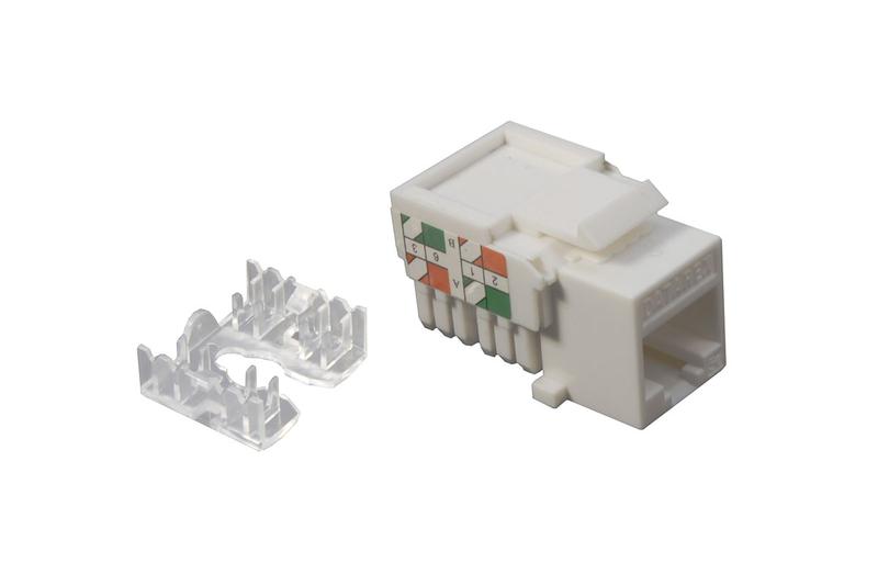 модуль розеточный keystone кат.5e utp 1xrj45 t568a/b бел. datarex dr-5102 от BTSprom.by